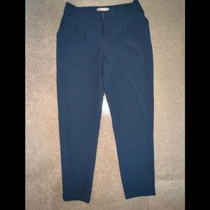 Forever 21- teal work pants medium